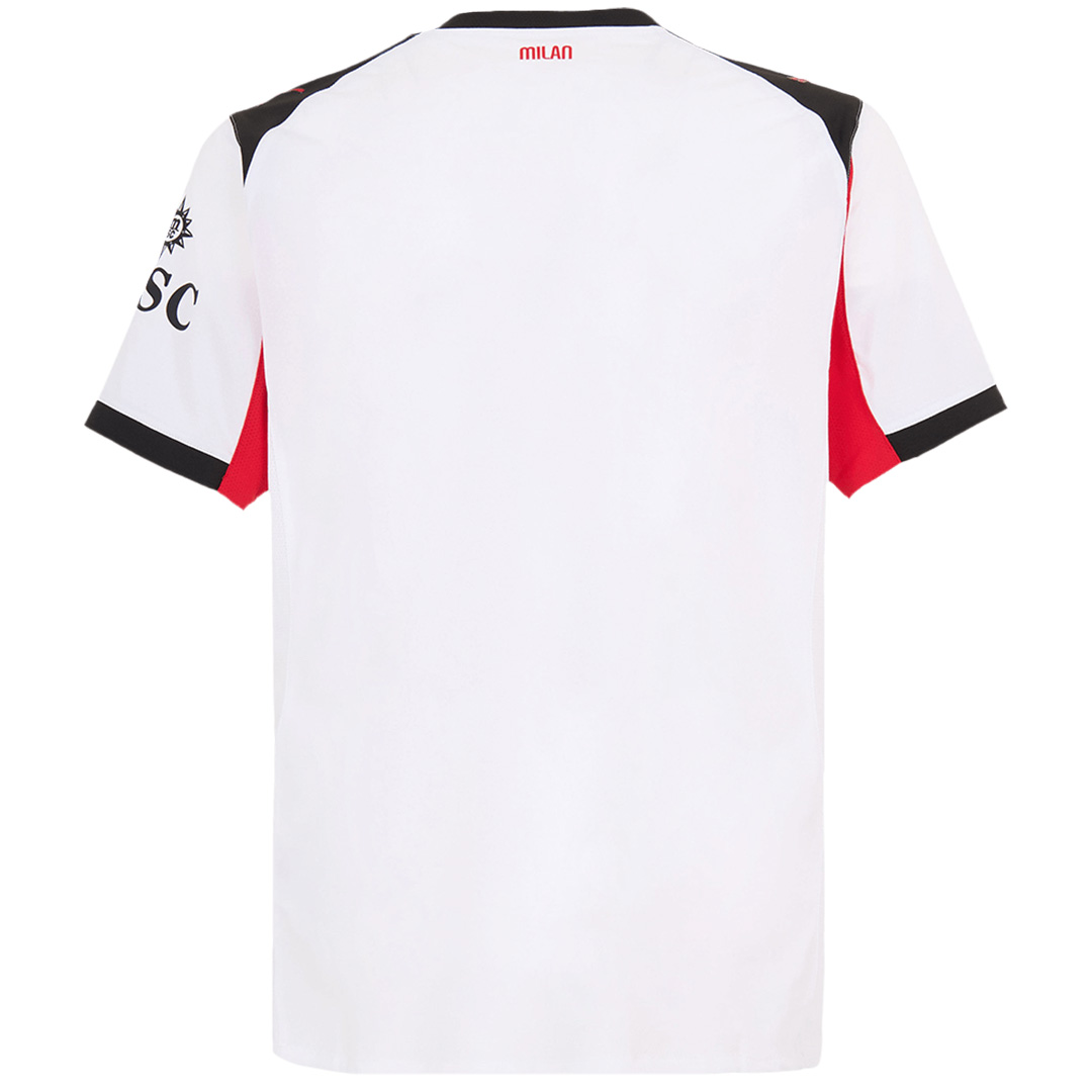 AC Milan Away Match Jersey Player Version 2025/26 (back view)