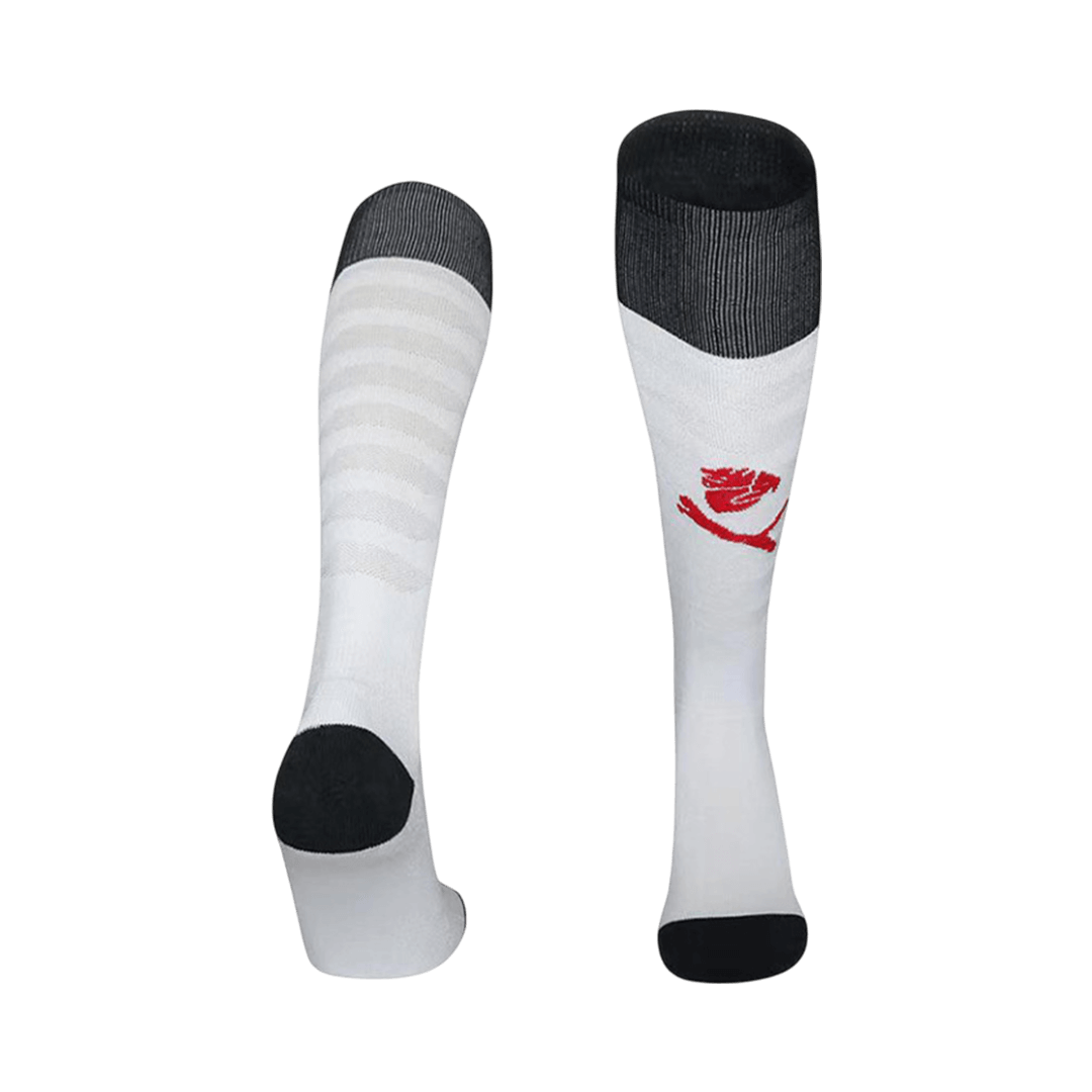 AC Milan Away Soccer Socks - White 2025/26