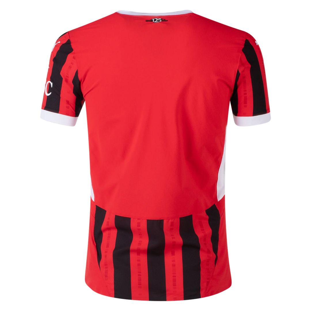 AC Milan Home Player Version Jersey 2024/25 (back view)