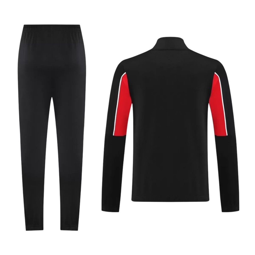 AC Milan Training Tracksuit Kit(Jacket+Pants) Black 2025/26 (back view)