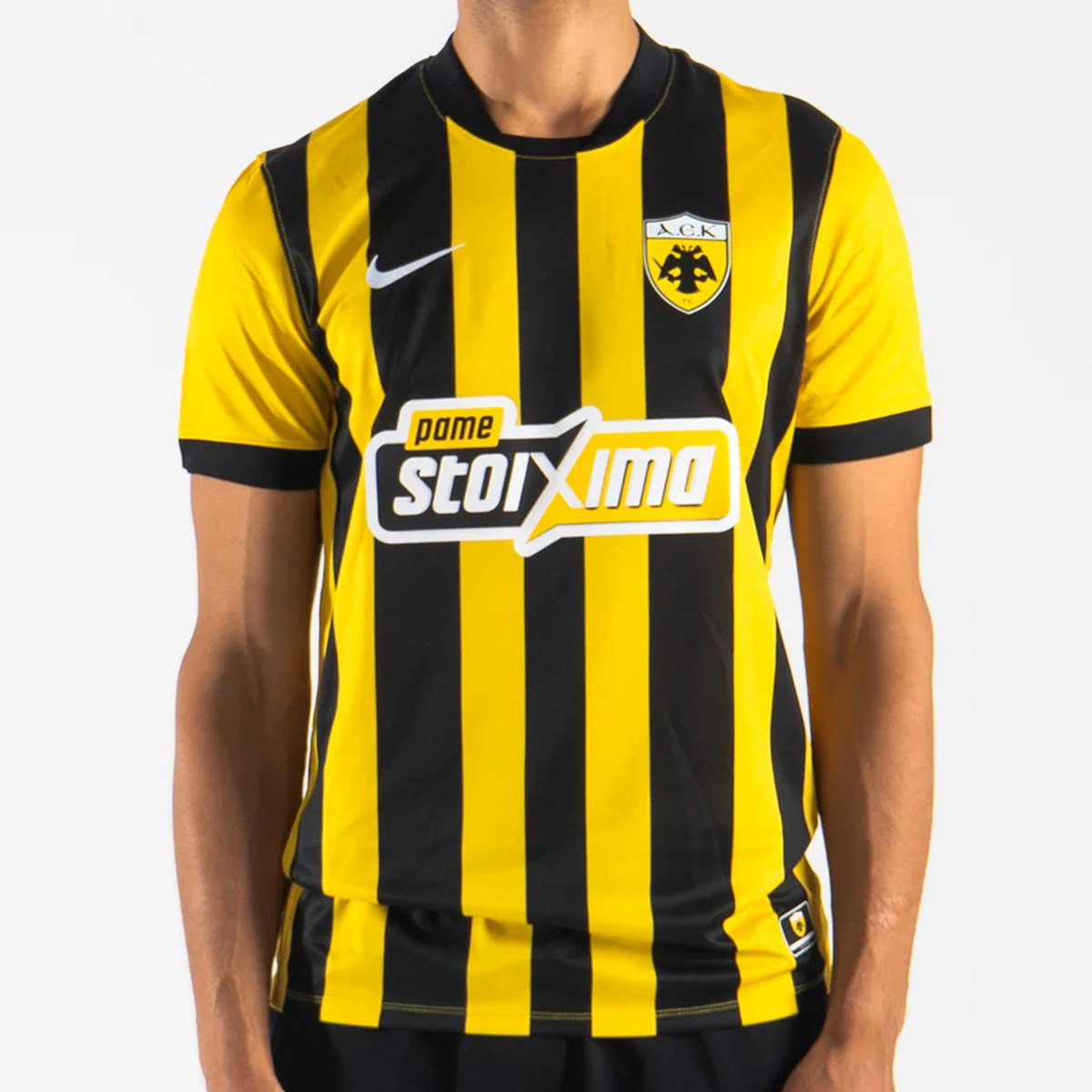 AEK Athens Home Jersey 2025/26 (back view)