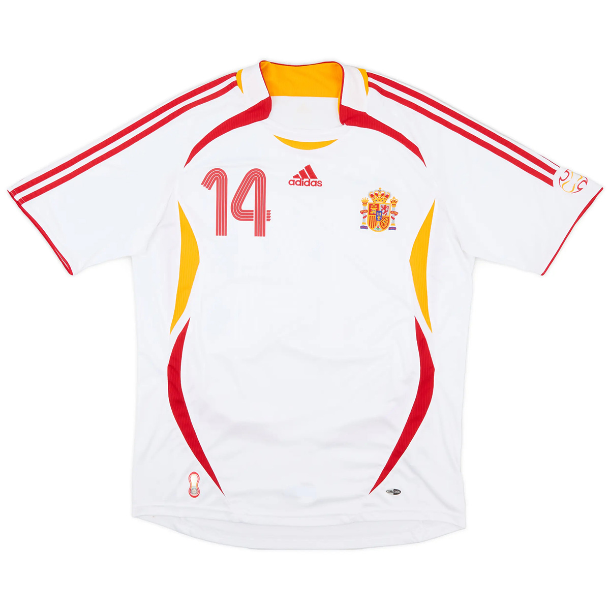 Alonso #14 Retro Spain Away Jersey World Cup 2006 (back view)