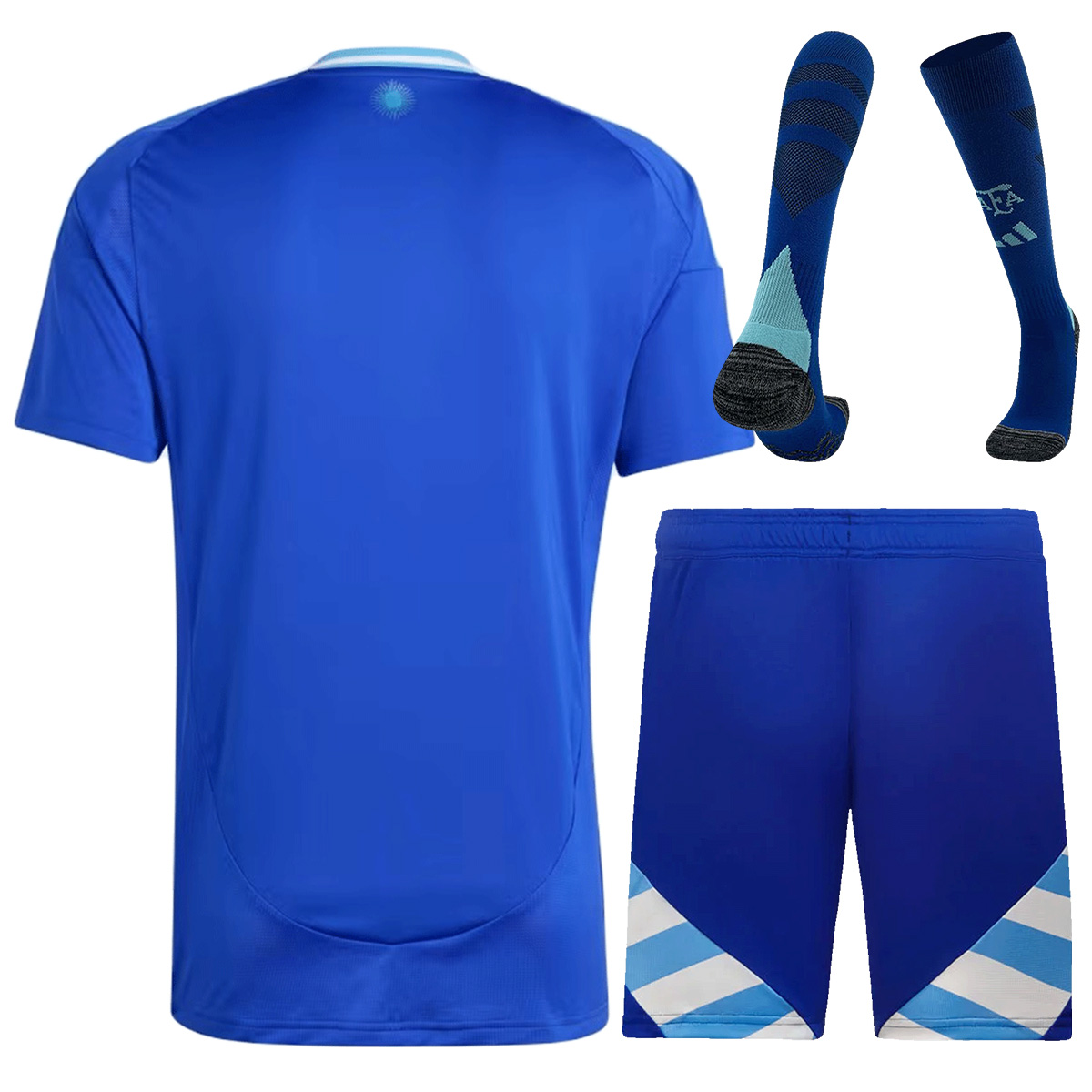 Argentina Away Full Jersey Kit Copa America 2024 (back view)