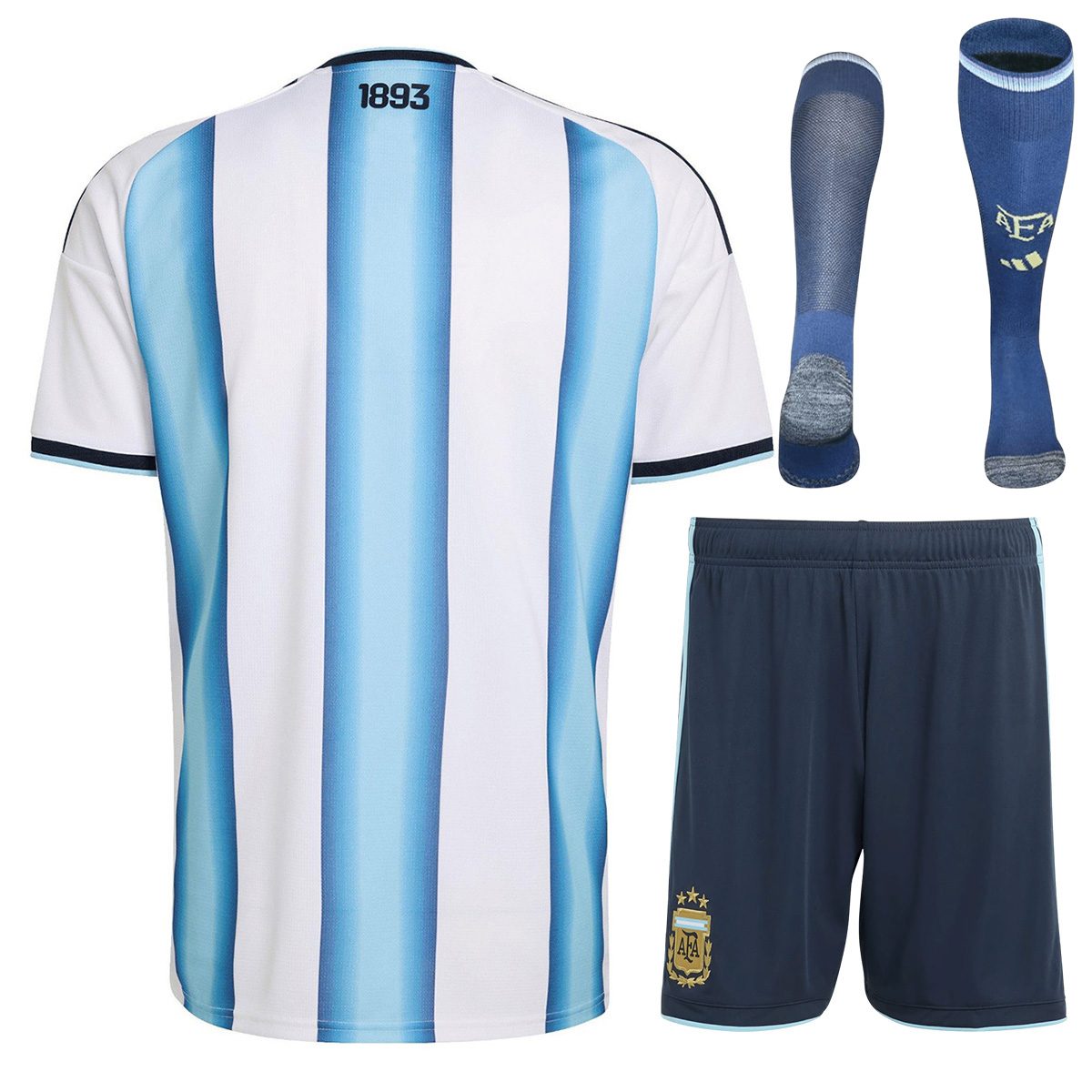 Argentina Home Jersey Full Kit World Cup 2026 (back view)