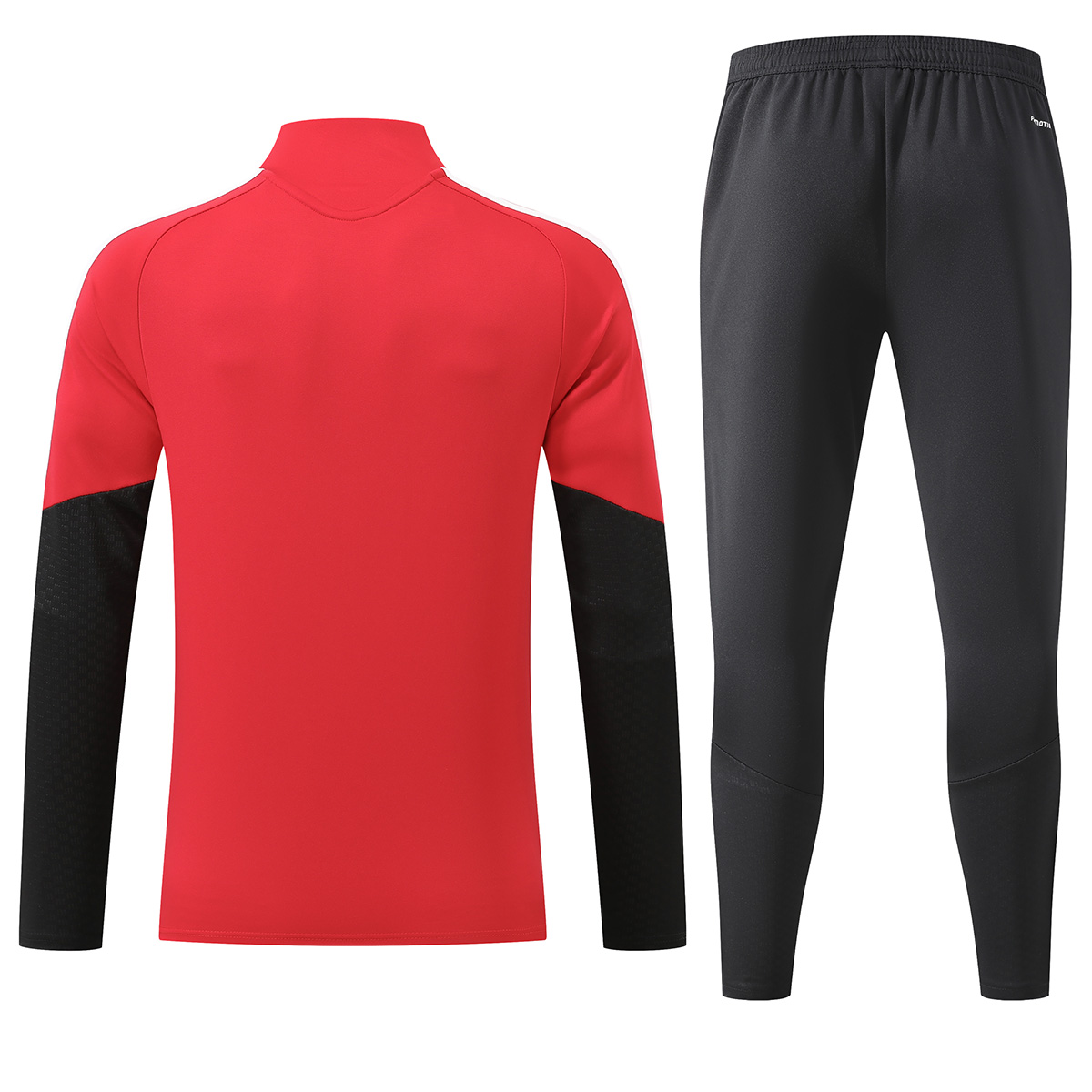 Kids Arsenal 1/4 Zipper Sweat Kit(Top+Pants) Red 2026/27 (back view)