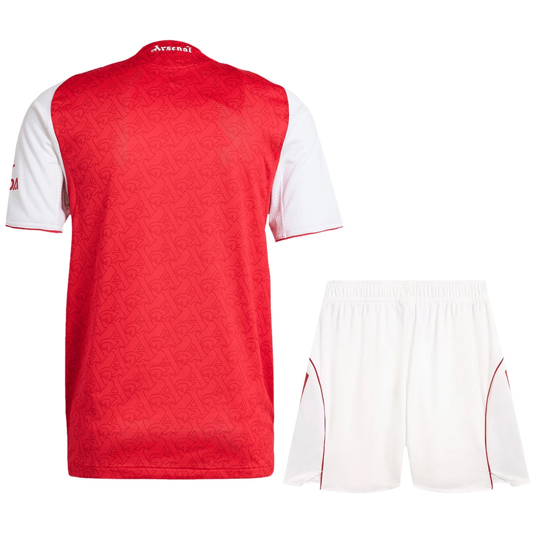 Arsenal Home Match Jersey Kit Player Version 2025/26 (back view)