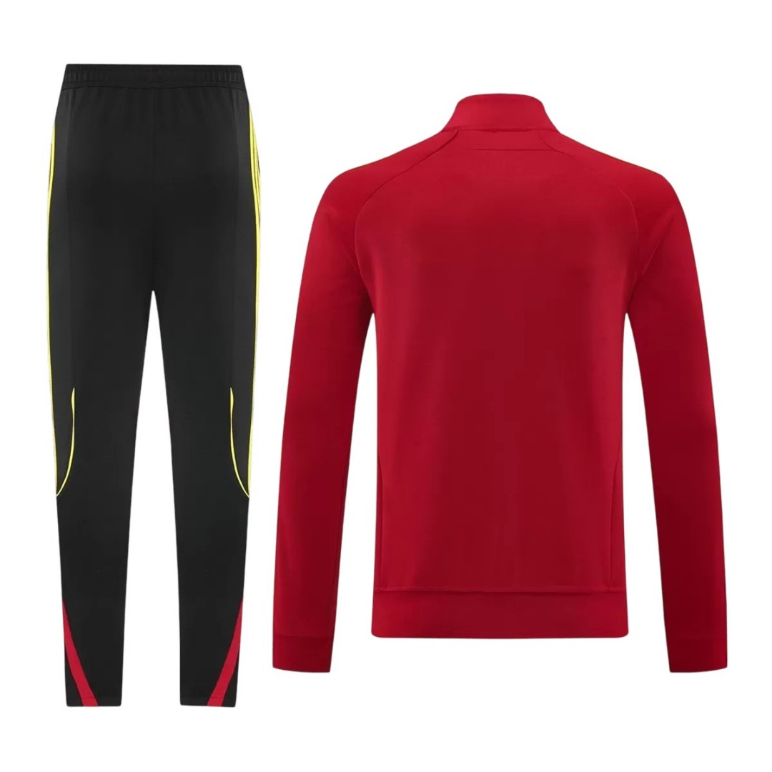 Arsenal Training Tracksuit Kit(Jacket+Pants) Red 2025/26 (back view)