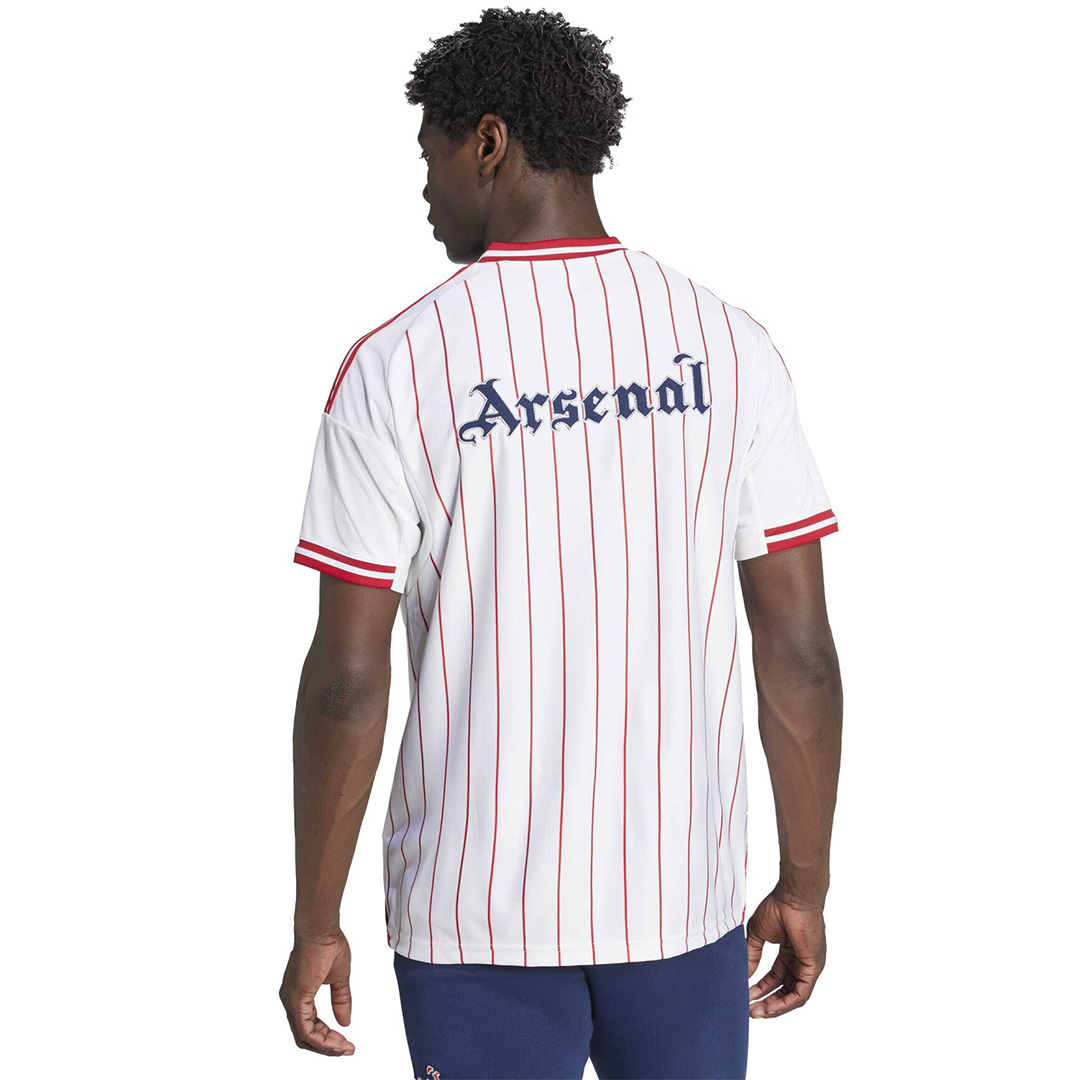 Arsenal US Baseball Jersey 2025/26 (back view)