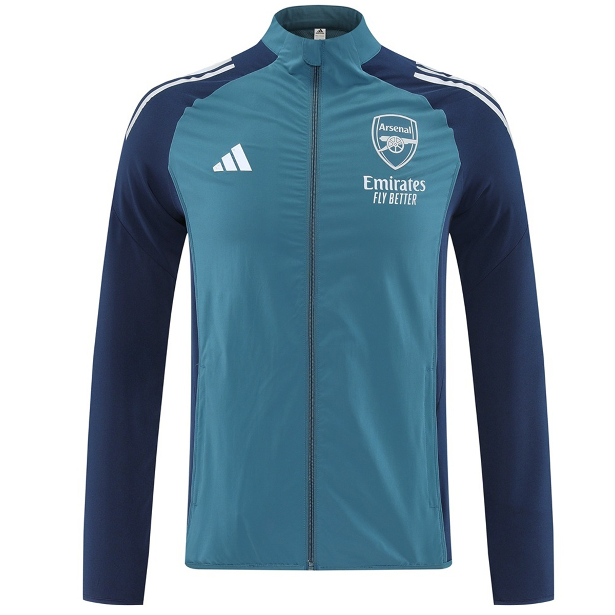 Arsenal Windbreaker Jacket Green 2025/26 (back view)