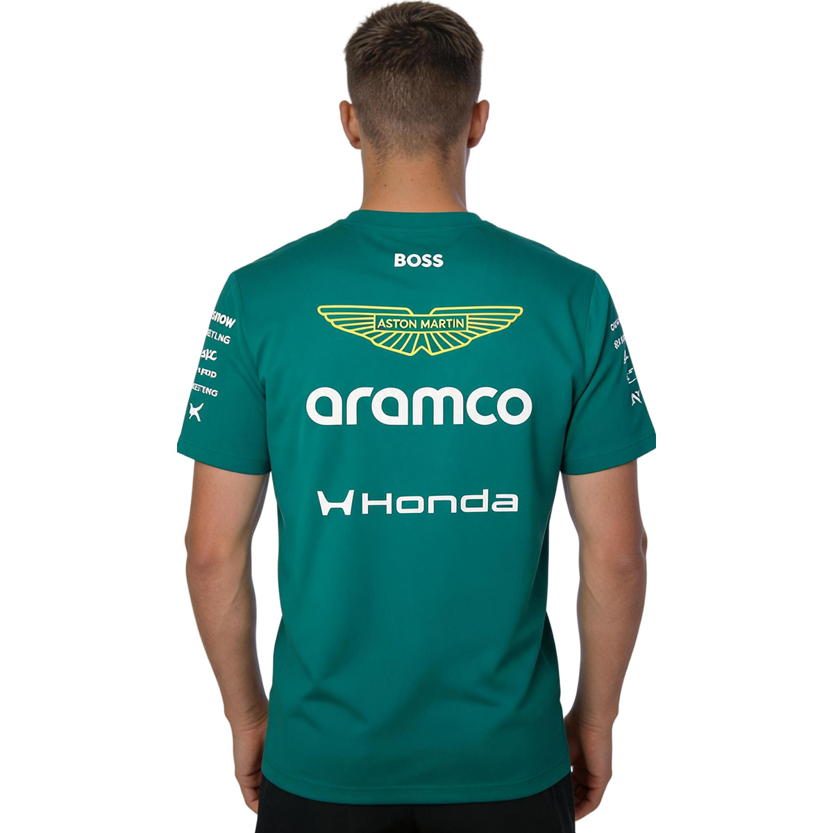 Aston Martin Aramco Cognizant F1 Racing Team T-Shirt 2026 (back view)