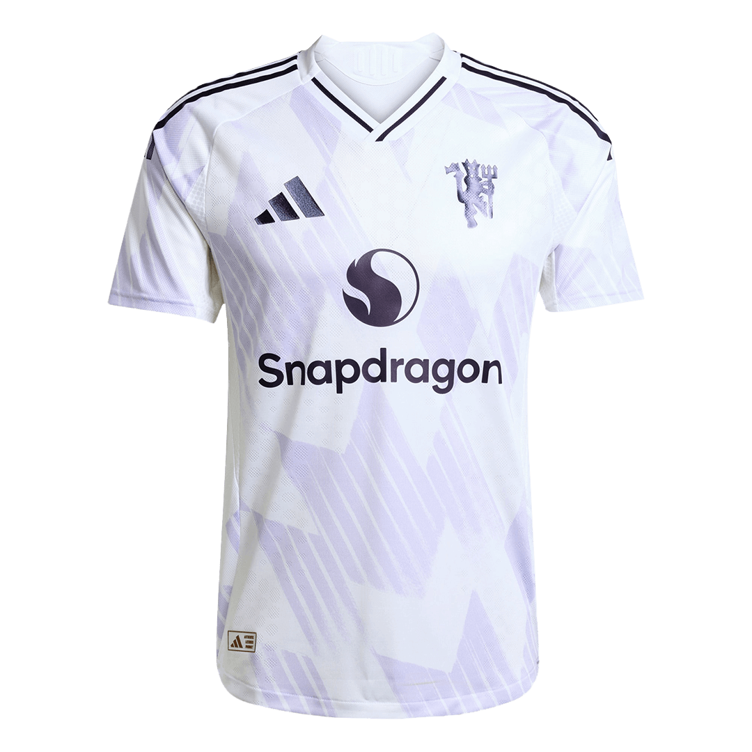B.FERNANDES #8 Manchester United Away Match Jersey Player Version 2025/26 (back view)