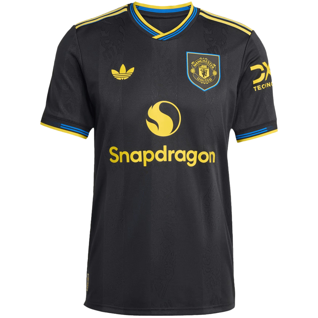 B.FERNANDES #8 Manchester United Third Match Jersey Player Version 2025/26 (back view)