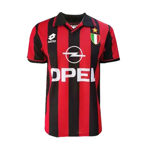 BAGGIO #18 Retro AC Milan Home Jersey 1996/97 (back view)
