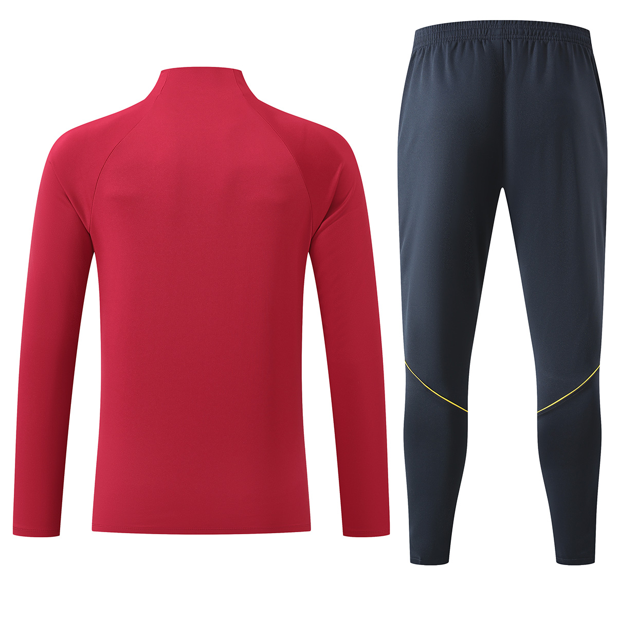 Barcelona 1/4 Zipper Sweat Kit(Top+Pants) Red 2026/27 (back view)