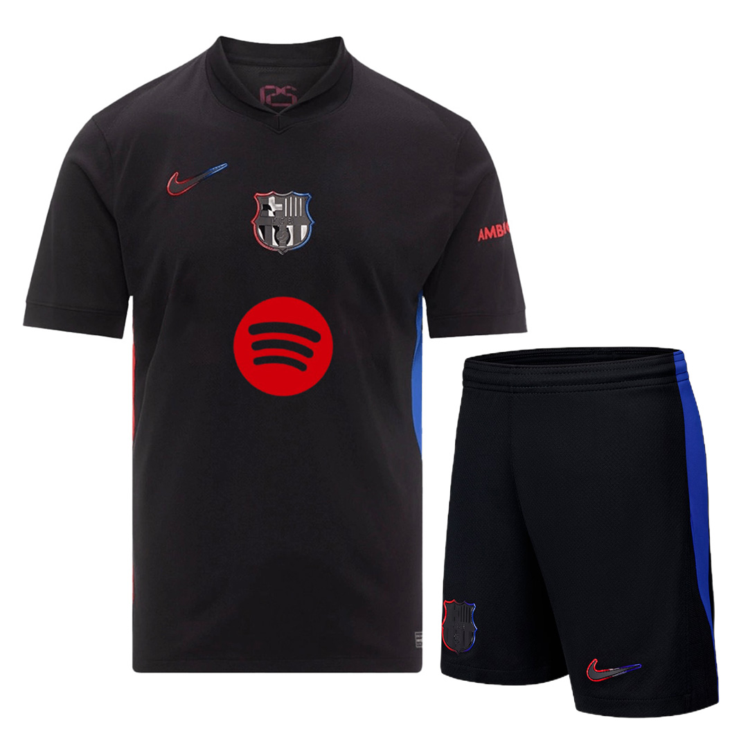 Barcelona Away Spotify Logo Without Text Jersey Kit 2024/25 (back view)