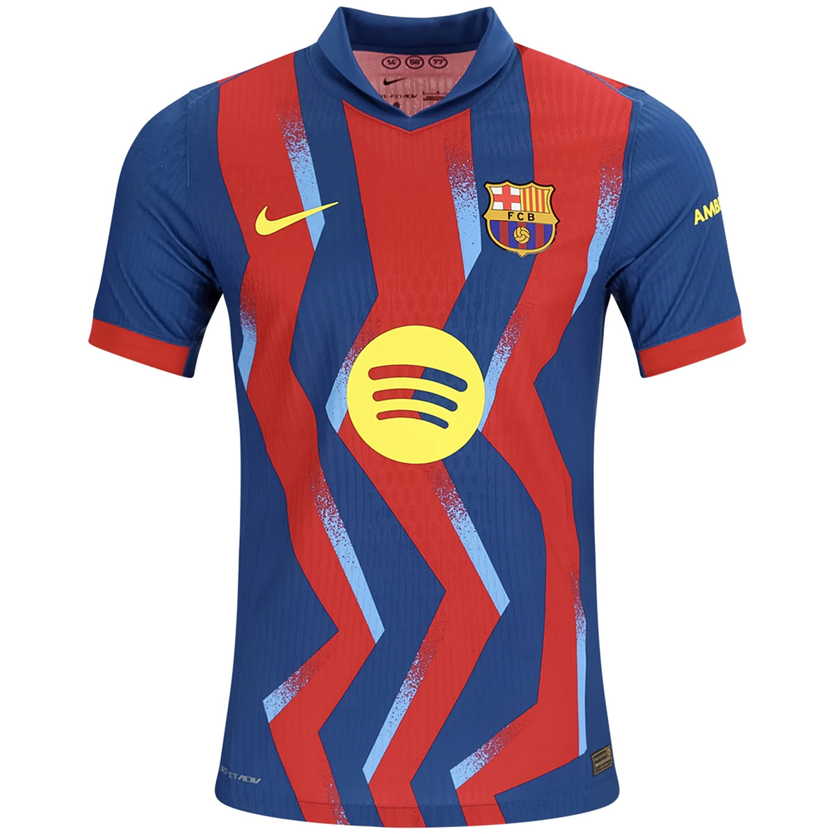 Barcelona Fourth 'El Clásico' Match Jersey Player Version 2025/26 (back view)