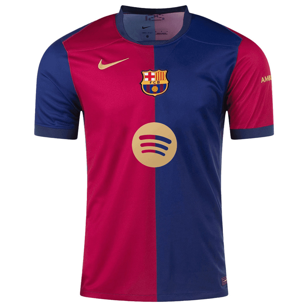 Barcelona Home Spotify Logo Without Text Jersey 2024/25 (back view)