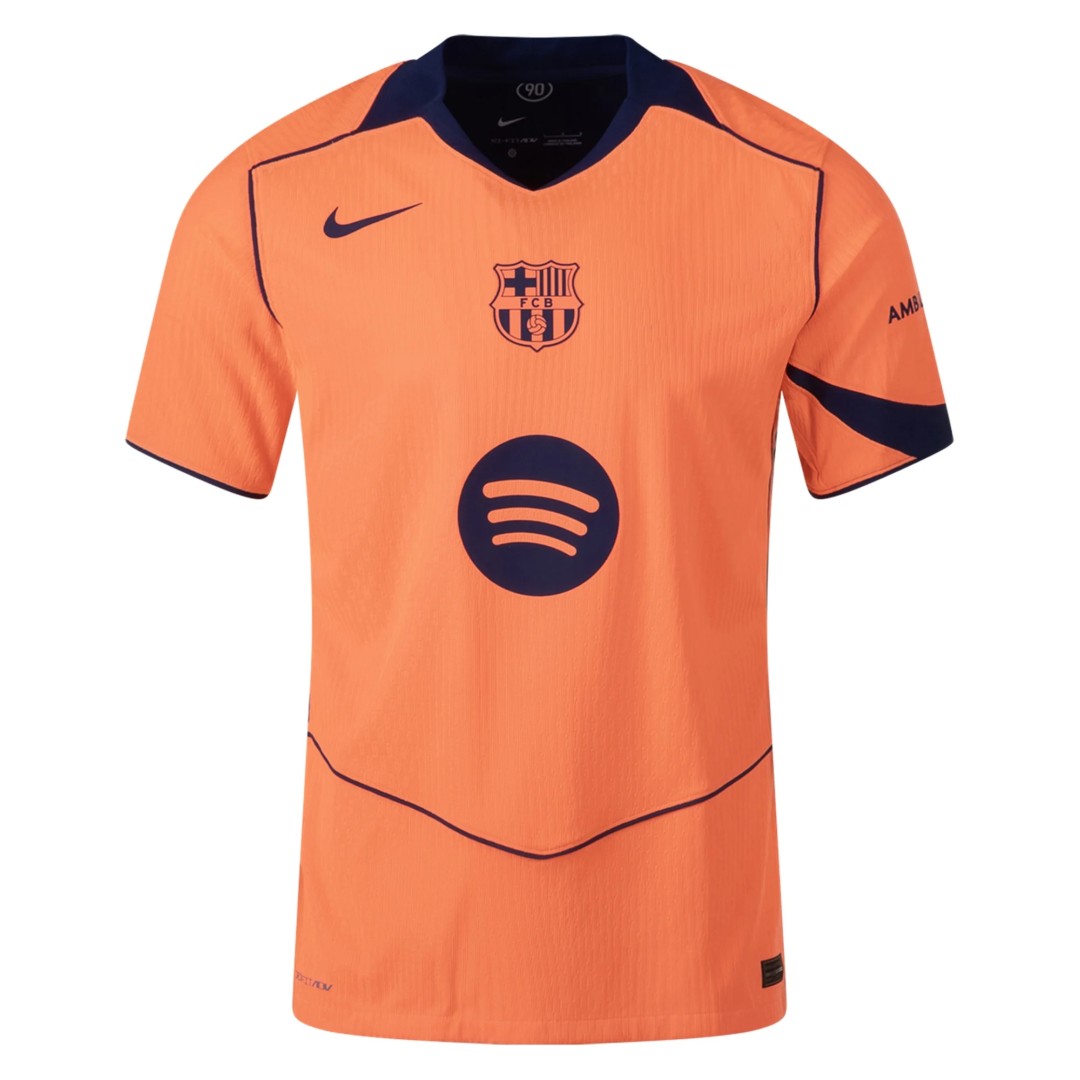Barcelona Third Match Jersey Player Version 2025/26 (back view)