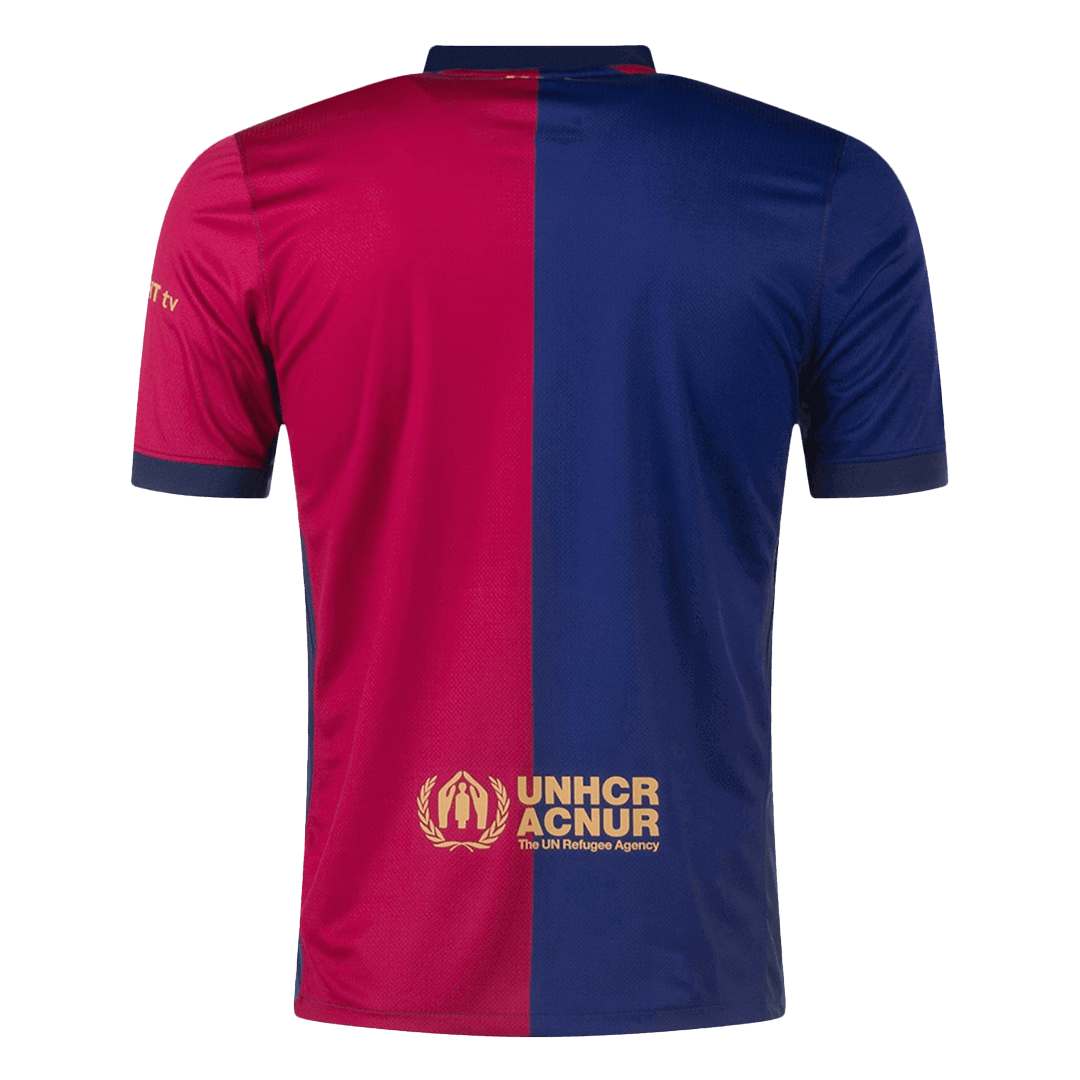 Barcelona x COLDPLAY Home Jersey 2024/25 (back view)