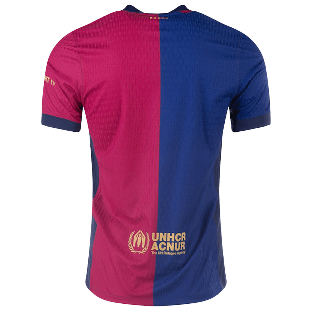 Barcelona x COLDPLAY Home Jersey Player Version 2024/25 (back view)