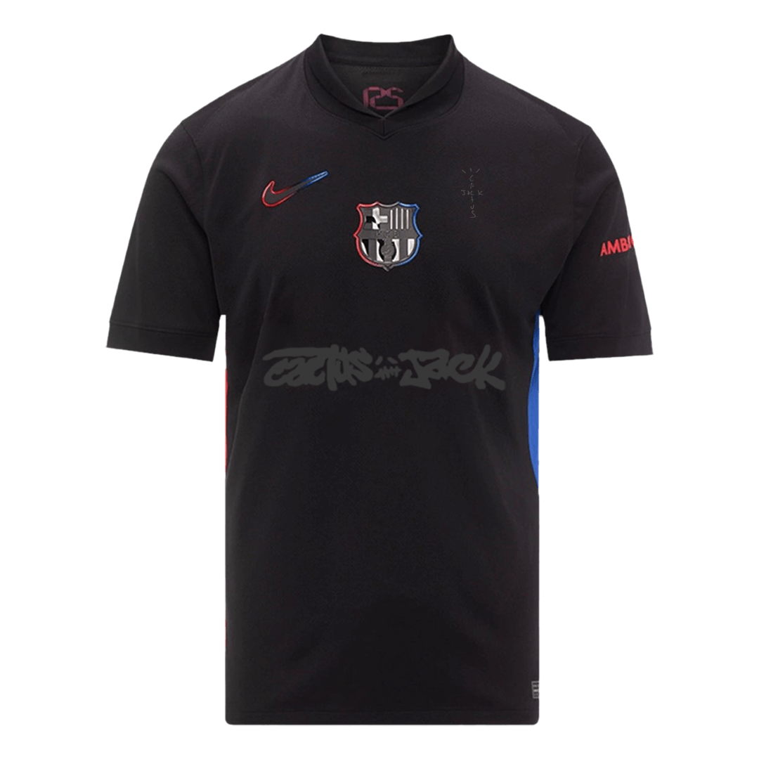 Barcelona x Travis Scott Away Jersey 2024/25 (back view)