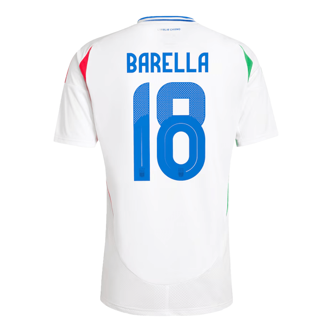 BARELLA #18 Italy Away Jersey Euro 2024