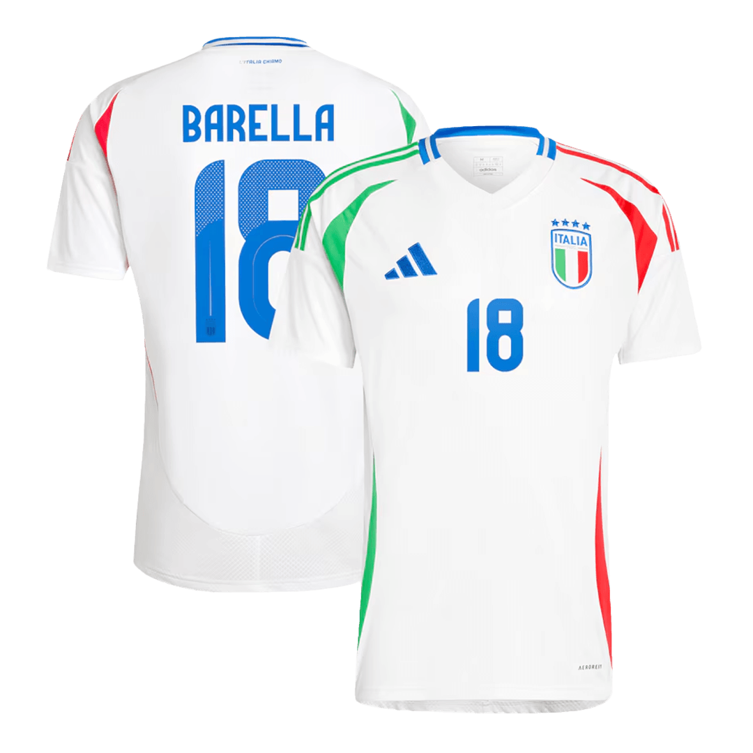BARELLA #18 Italy Away Jersey Euro 2024 (back view)