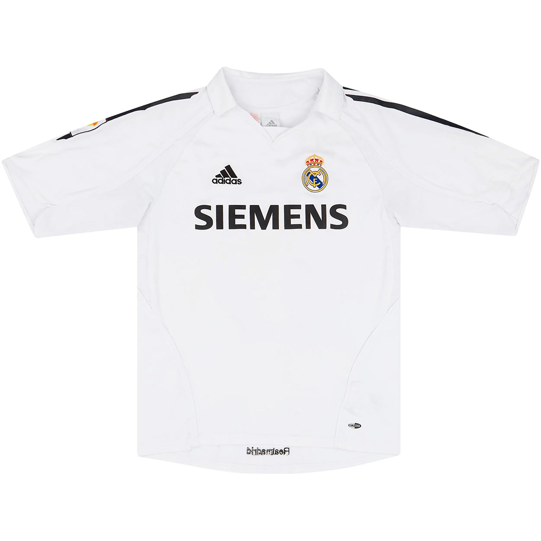 Beckham #23 Retro Real Madrid Home Jersey 2005/06 (back view)