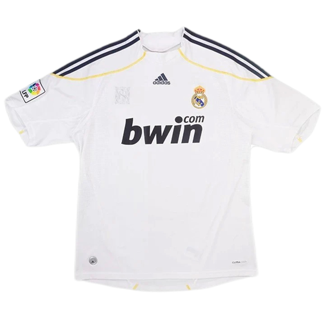 BENZEMA #11 Retro Real Madrid Home Jersey 2009/10 (back view)