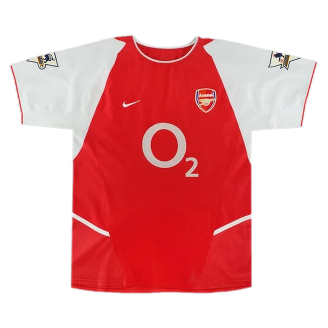 Bergkamp #10 Retro Arsenal Home Jersey 2002/04 (back view)