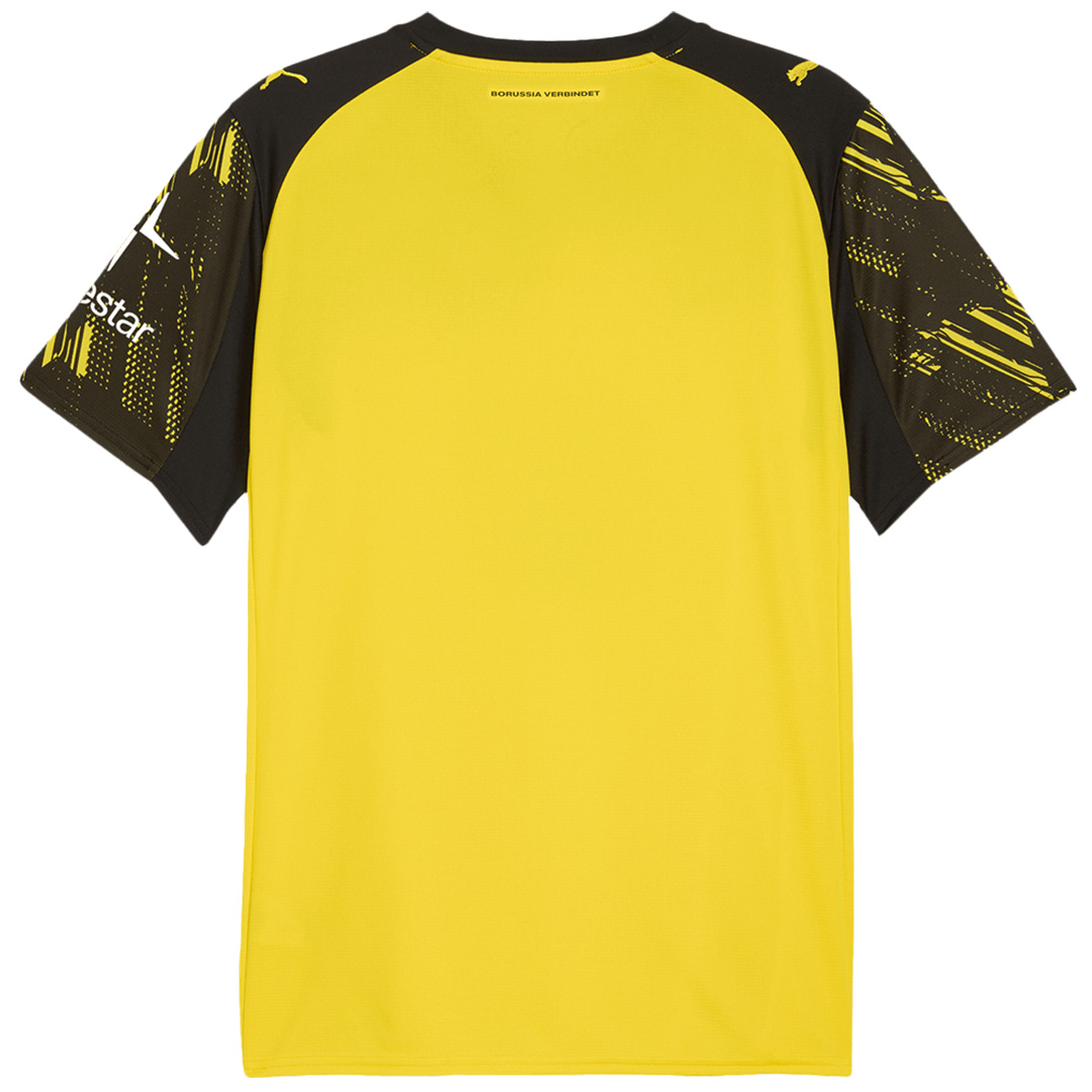 Borussia Dortmund Home Match Jersey Player Version 2025/26 (back view)