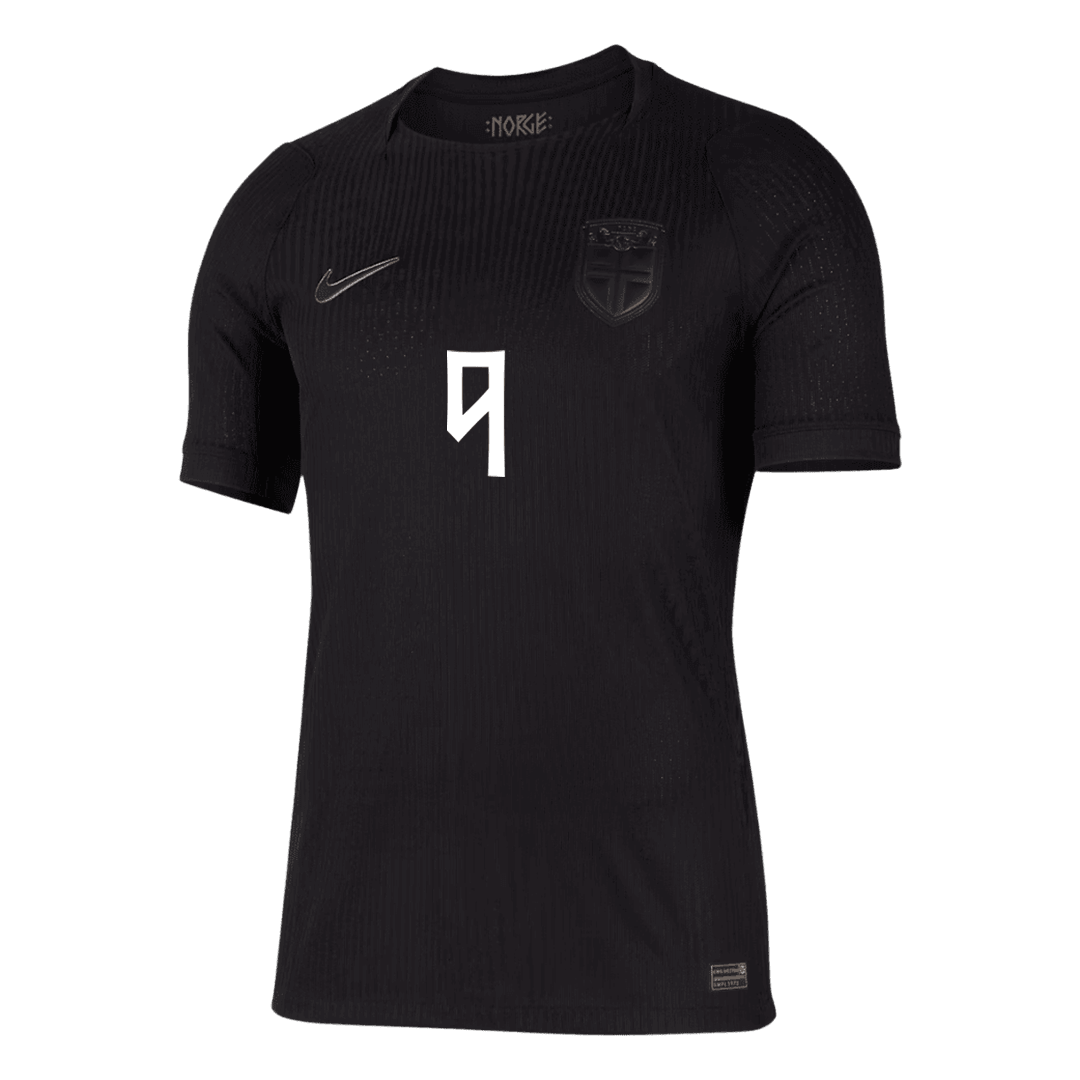 BRAUT HAALAND #9 Norway Away Match Jersey Player Version World Cup 2026 (back view)