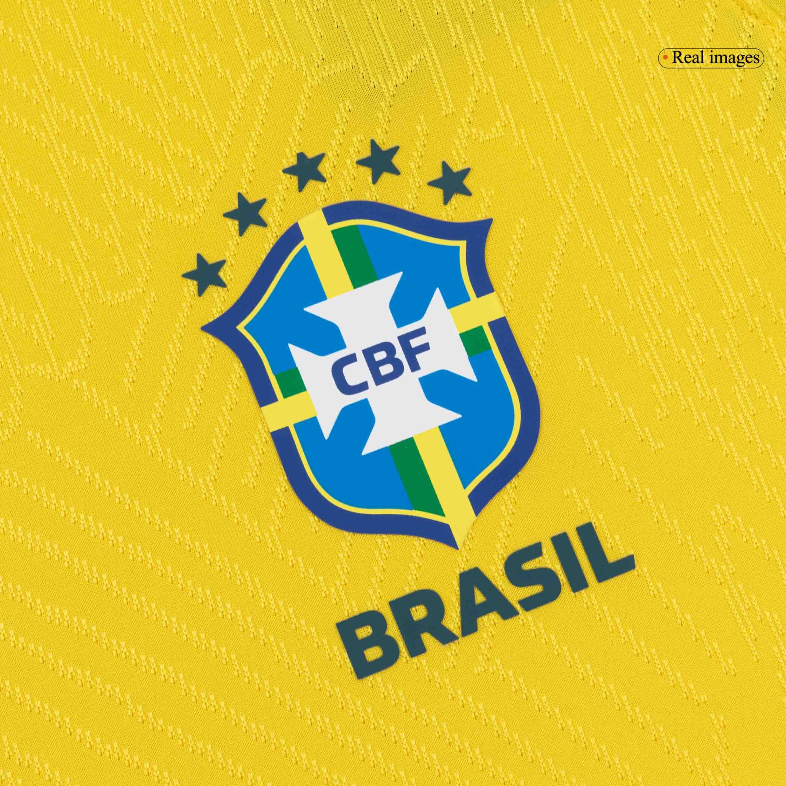 Brazil Home Match Jersey Player Version World Cup 2026 (back view)