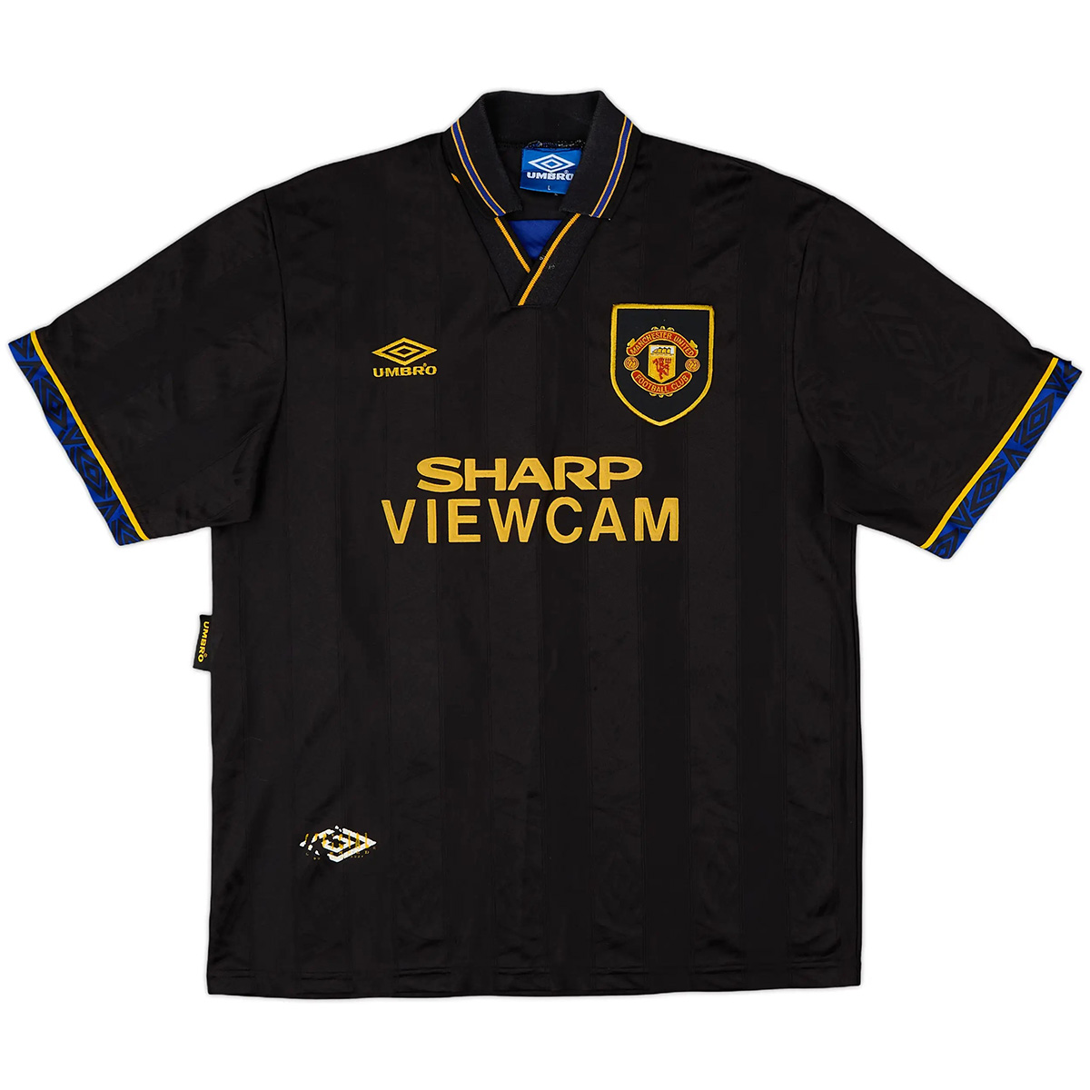Cantona #7 Retro Manchester United Away Jersey 1993/95 (back view)