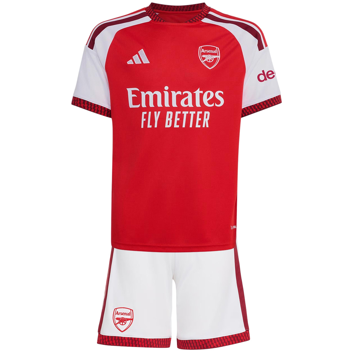 CHAMPIONS #26 Kids Arsenal Home Jersey Kit 2026/27 (back view)