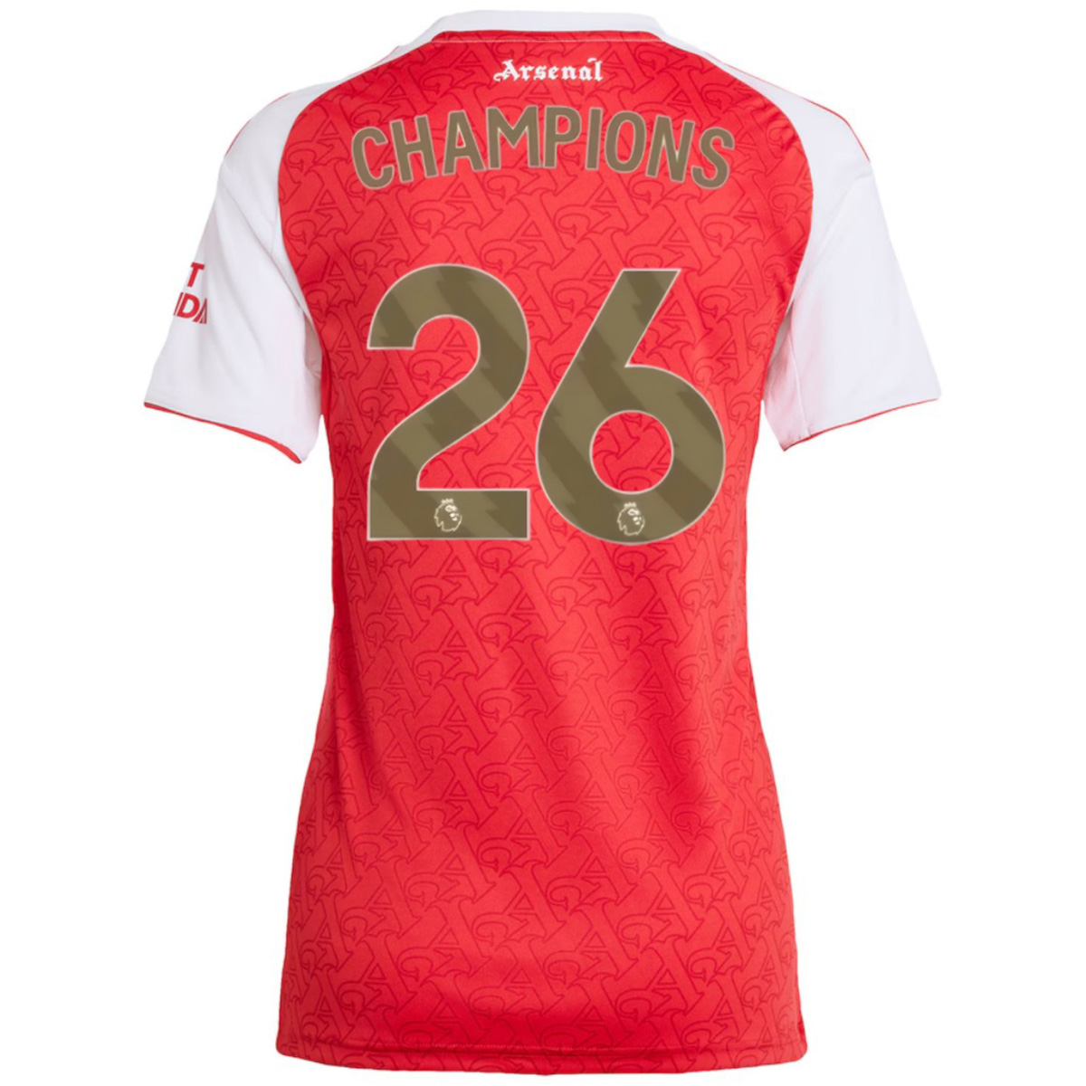 CHAMPIONS #26 Women's Arsenal Home Jersey 2025/26