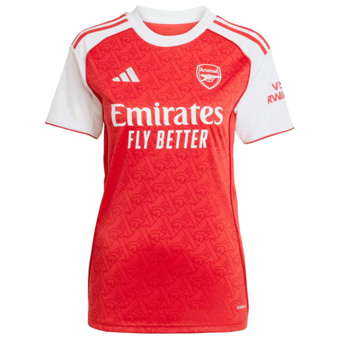 CHAMPIONS #26 Women's Arsenal Home Jersey 2025/26 (back view)
