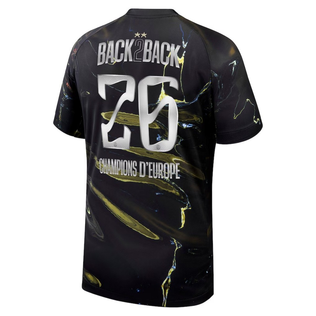 Champions of Europe #26 PSG Fifth Jersey Night Edition 2025/26 - 2 Stars