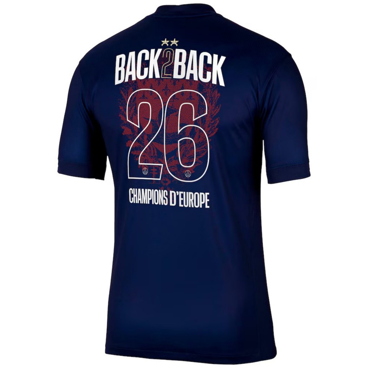 Champions of Europe #26 PSG Home Jersey 2025/26 - 2 Stars