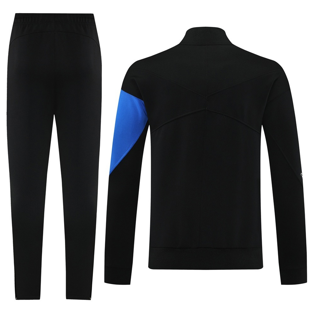 Chelsea Training Tracksuit Kit(Jacket+Pants) Black 2025/26 (back view)