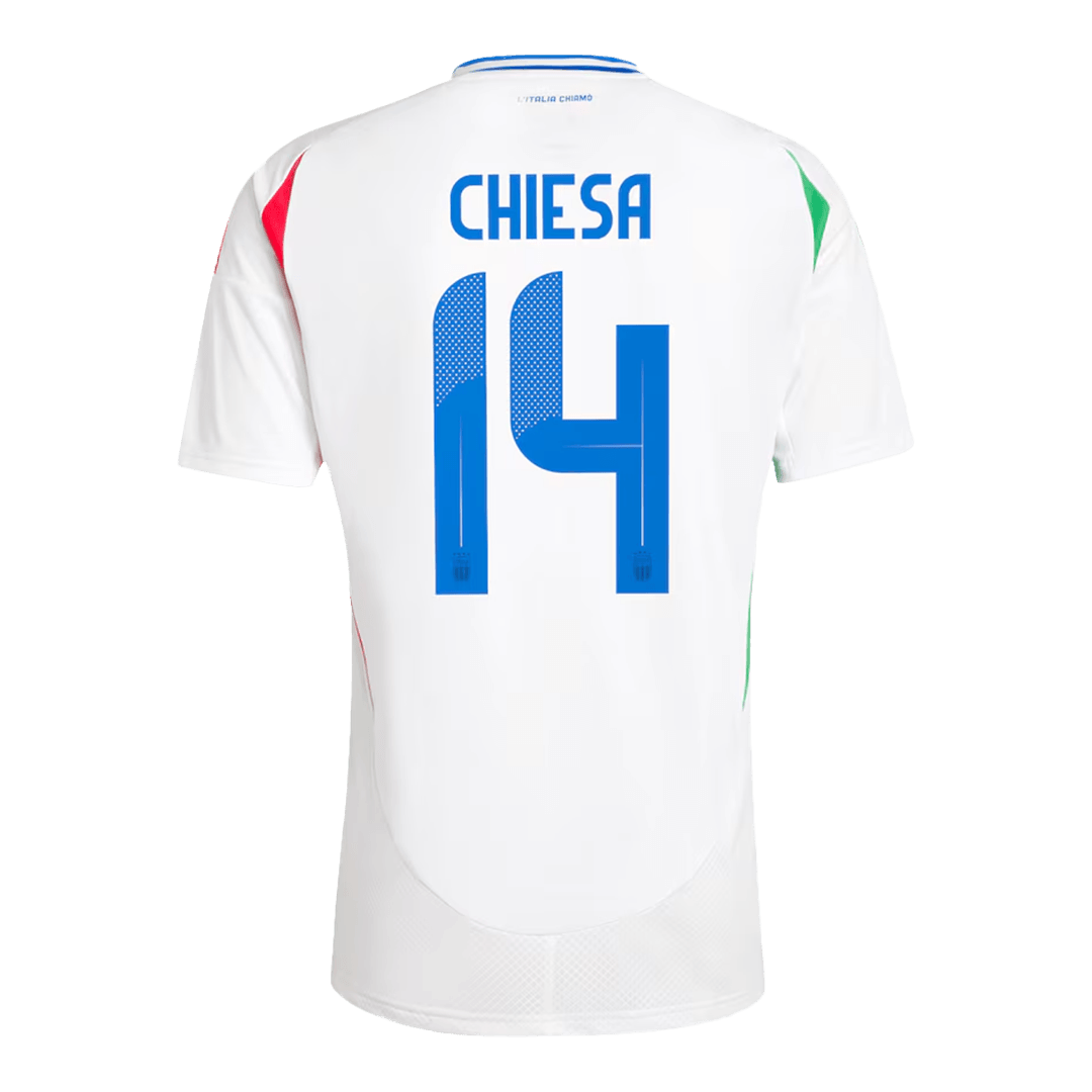 CHIESA #14 Italy Away Jersey Euro 2024