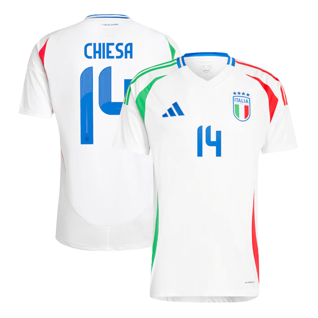 CHIESA #14 Italy Away Jersey Euro 2024 (back view)