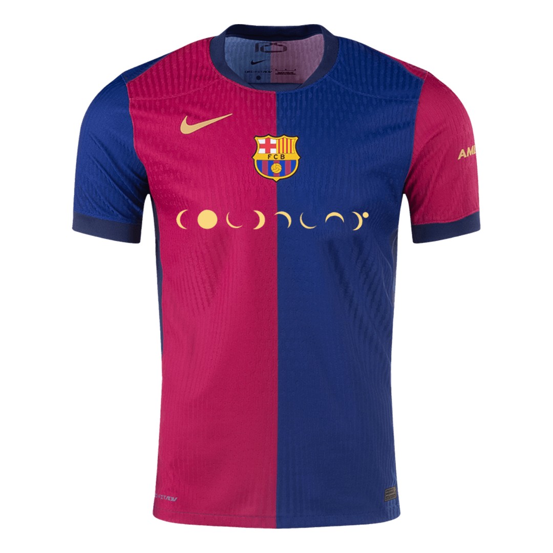 COLDPLAY #10 x Barcelona Home Coldplay Match Jersey 2024/25 (back view)