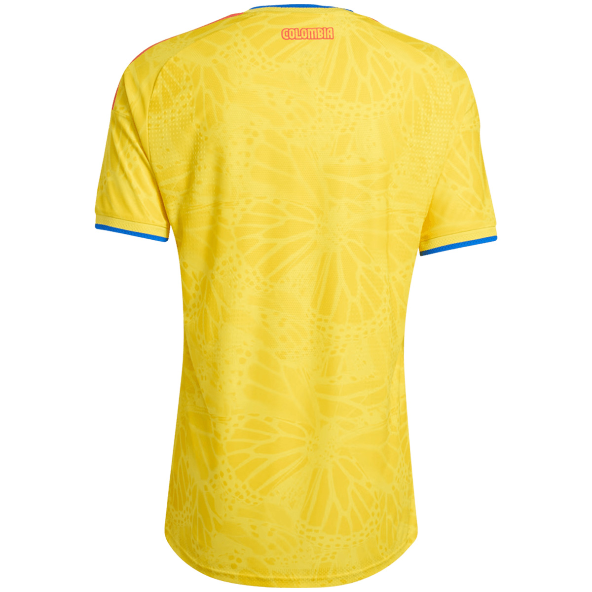 Colombia Home Match Jersey Player Version World Cup 2026 (back view)