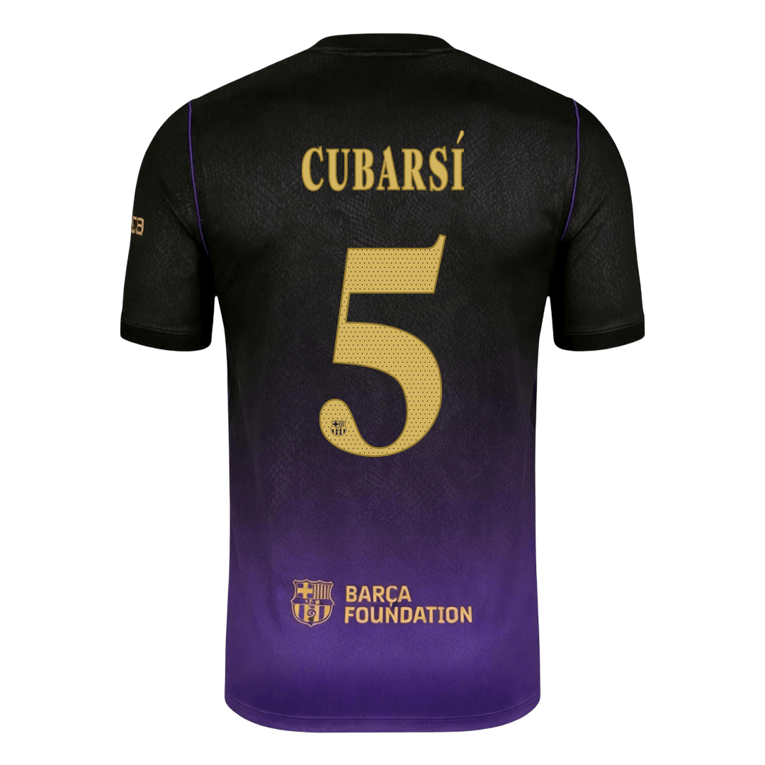 CUBARSÍ #5 Barcelona Away Jersey 2026/27 (back view)