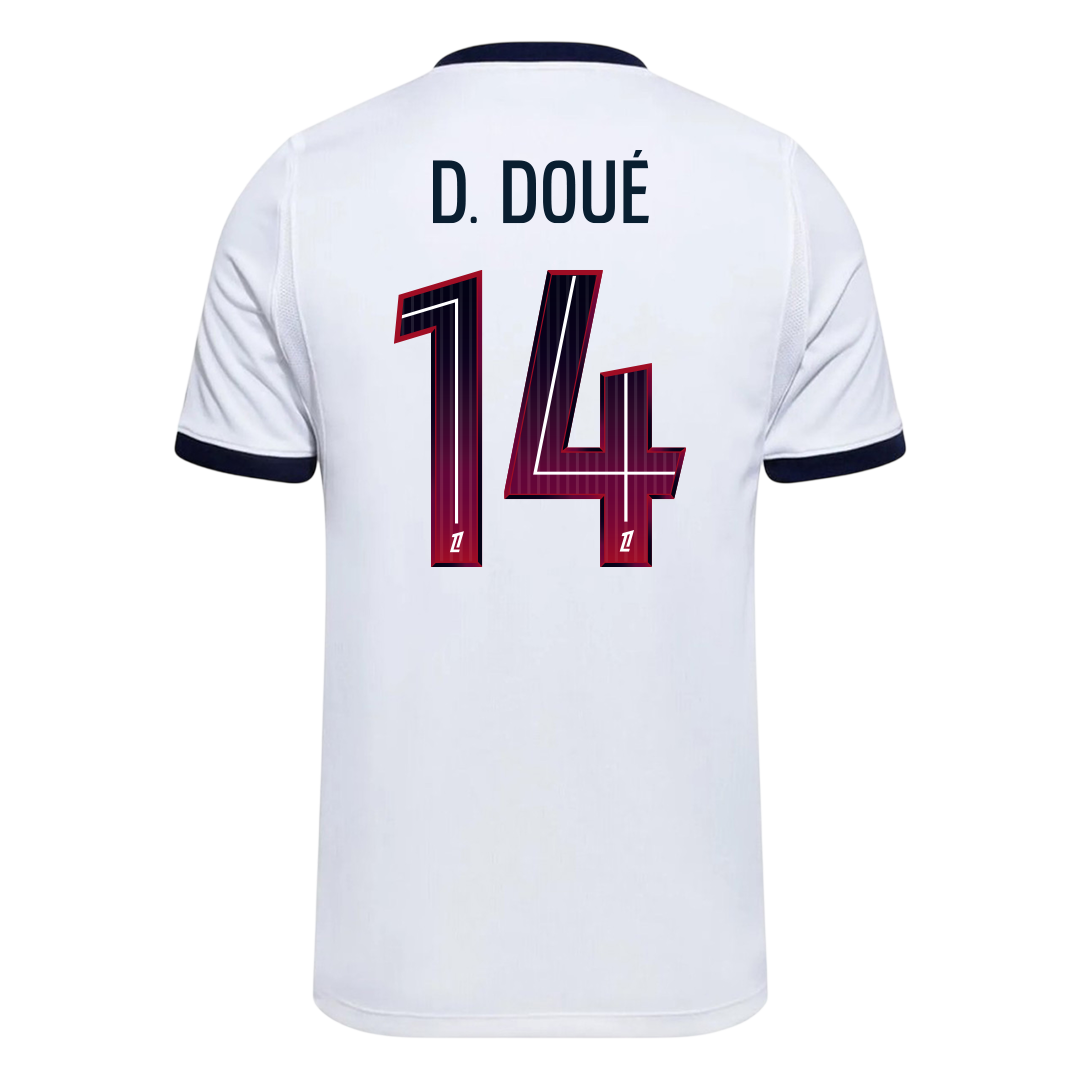 D. DOUÉ #14 PSG Away Jersey 2026/27 (back view)
