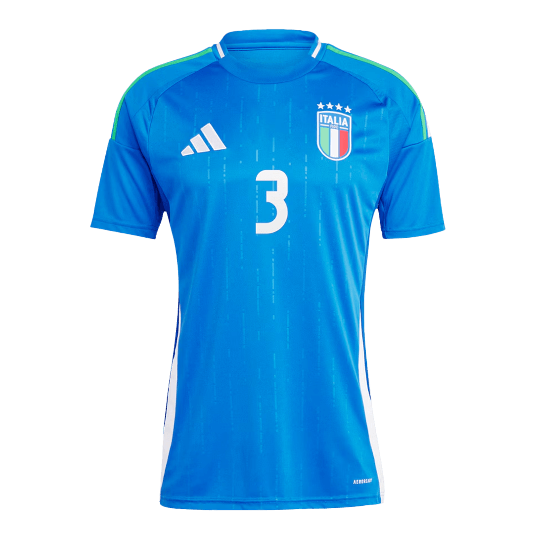 DIMARCO #3 Italy Home Jersey Euro 2024 (back view)