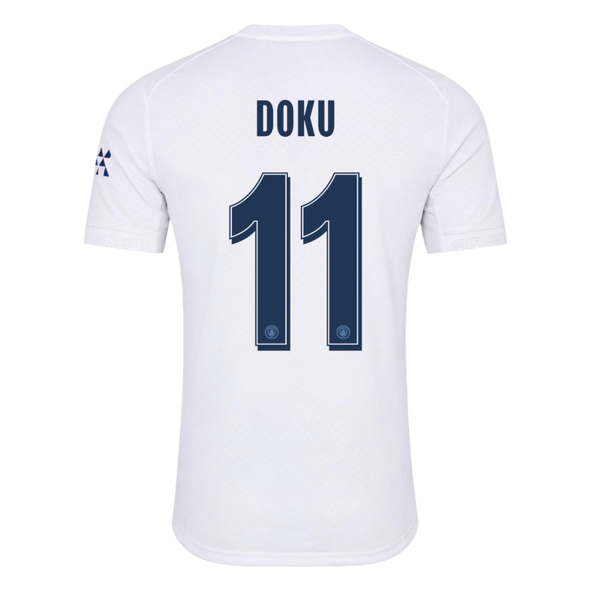 DOKU #11 Manchester City Third Match Jersey Player Version 2026/27 - UCL Font