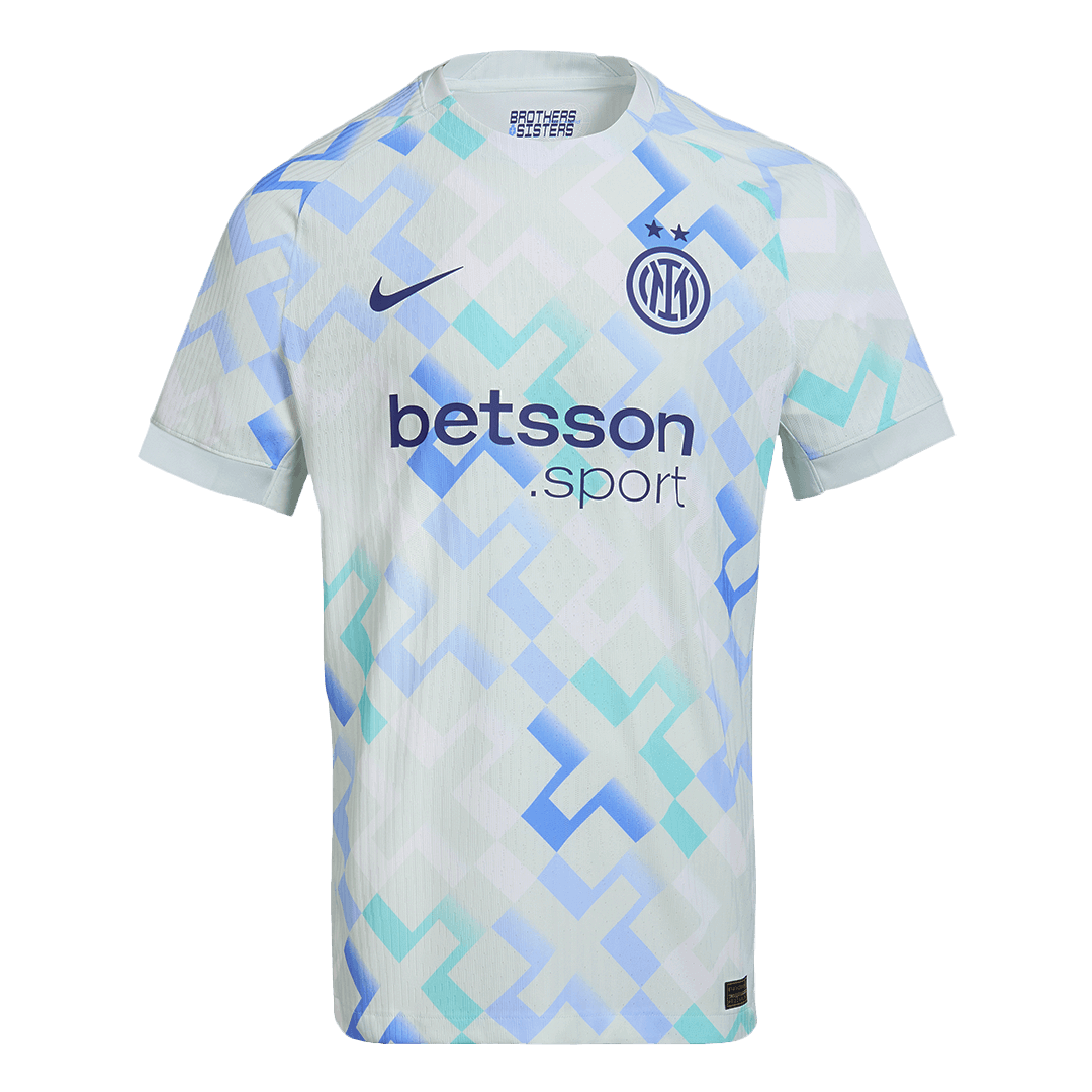 DUMFRIES #2 Inter Milan Away Match Jersey Player Version 2025/26 (back view)