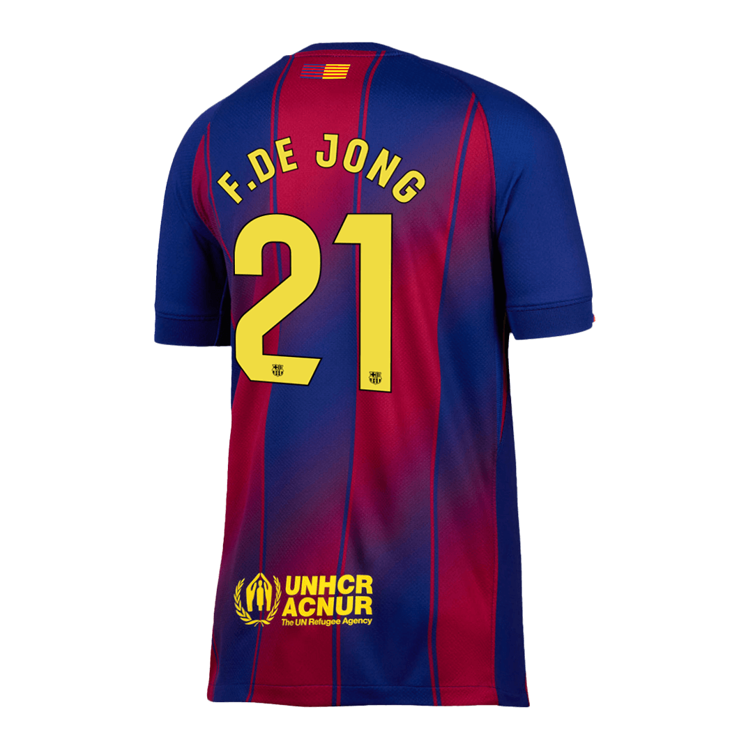 F.DE JONG #21 Barcelona Home Jersey 2025/26